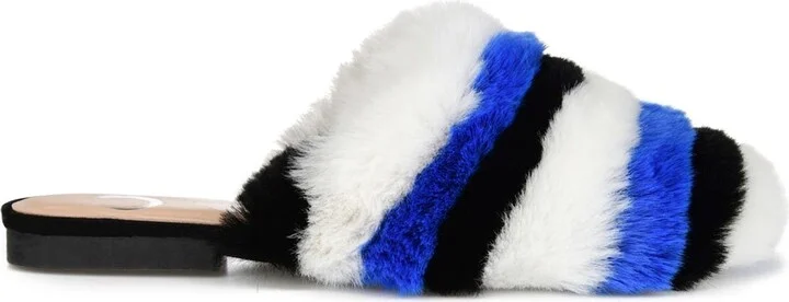 JOURNEE Evelin Faux Fur Mule - Image 5