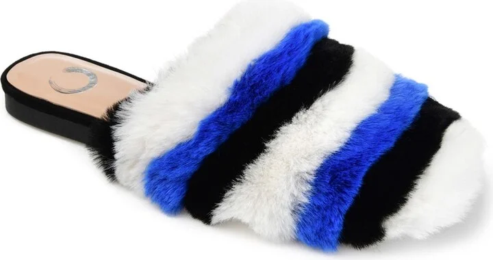 JOURNEE Evelin Faux Fur Mule