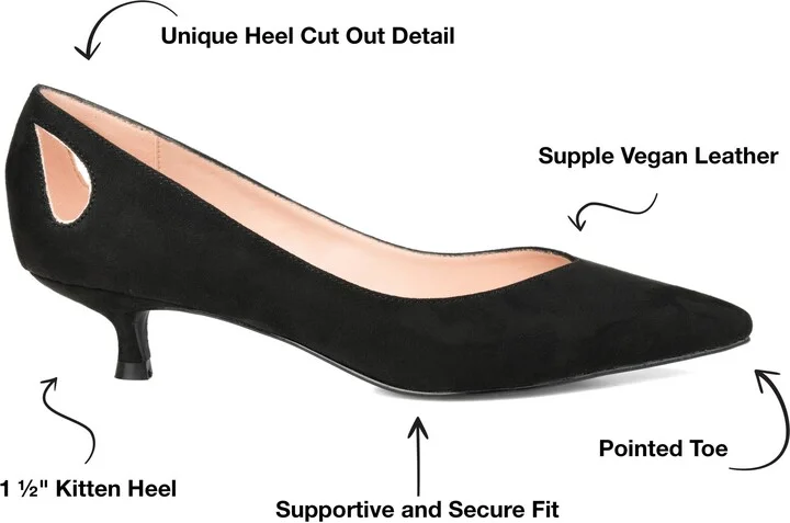 JOURNEE Goldie Kitten Heel Pump - Image 7