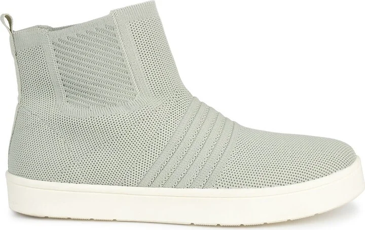 Journee Kody High Top Knit Slip-On Sneaker - Image 3