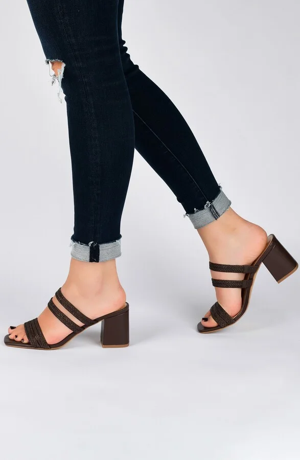 JOURNEE Natia Strappy Block Heel Sandal - Image 9