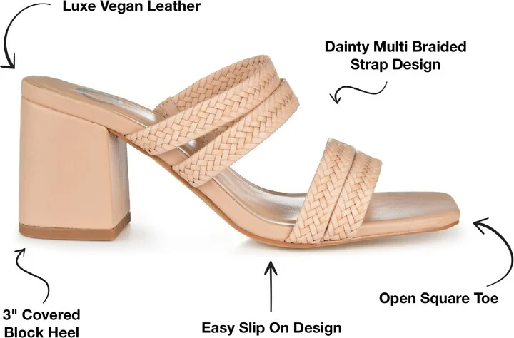 JOURNEE Natia Strappy Block Heel Sandal - Image 10