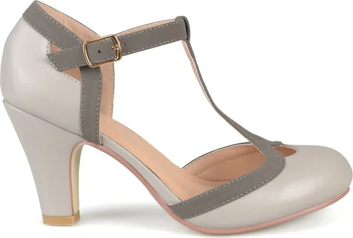 JOURNEE Olina T-Strap Pump - Wide Width - Image 9