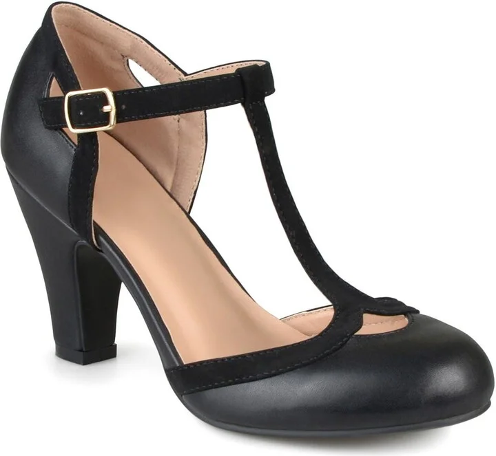 JOURNEE Olina T-Strap Pump - Wide Width