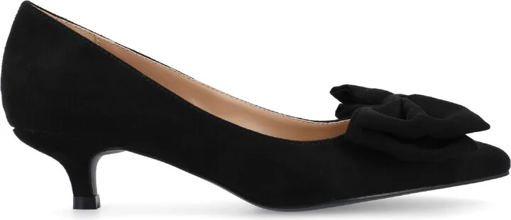JOURNEE Orana Bow Kitten Heel Pump - Image 4