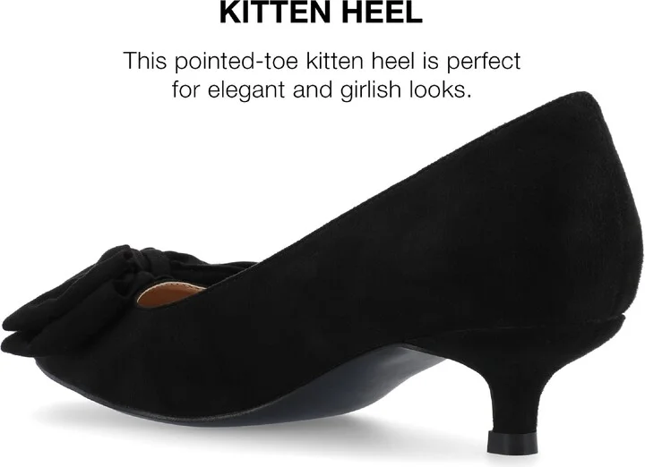 JOURNEE Orana Bow Kitten Heel Pump - Image 10