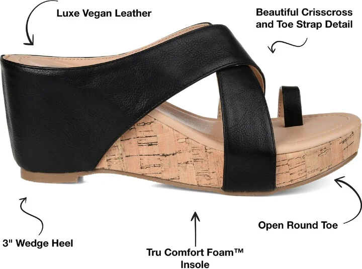 JOURNEE Rayna Wedge Sandal - Image 11