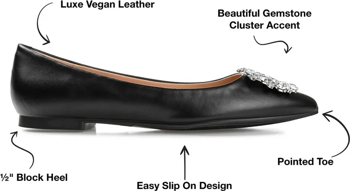 JOURNEE Renzo Embellished Flat - Image 10
