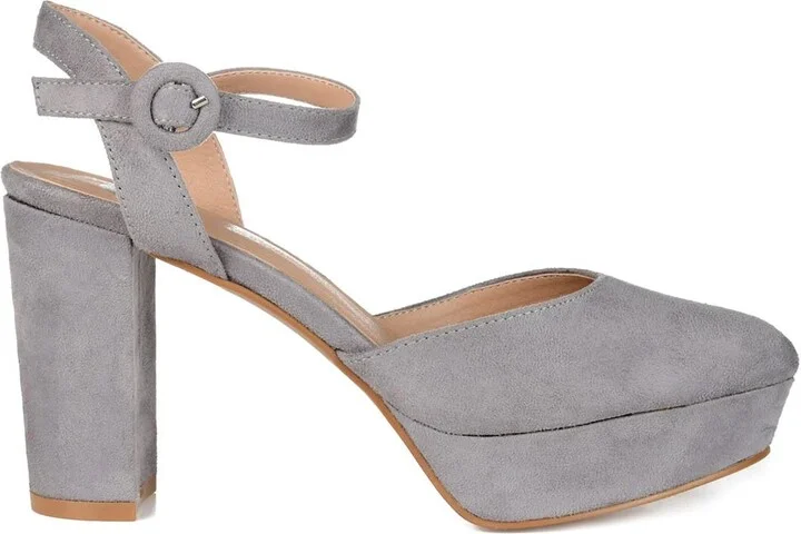 JOURNEE Roslynn Almond Toe Pump - Image 3