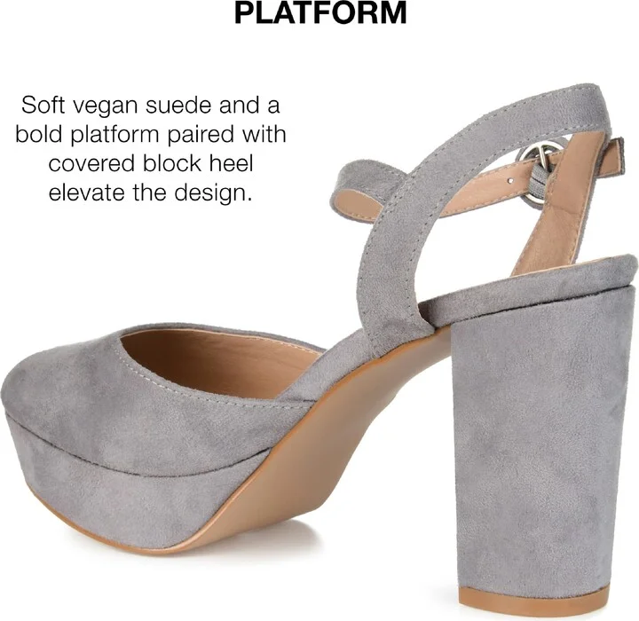 JOURNEE Roslynn Almond Toe Pump - Image 7