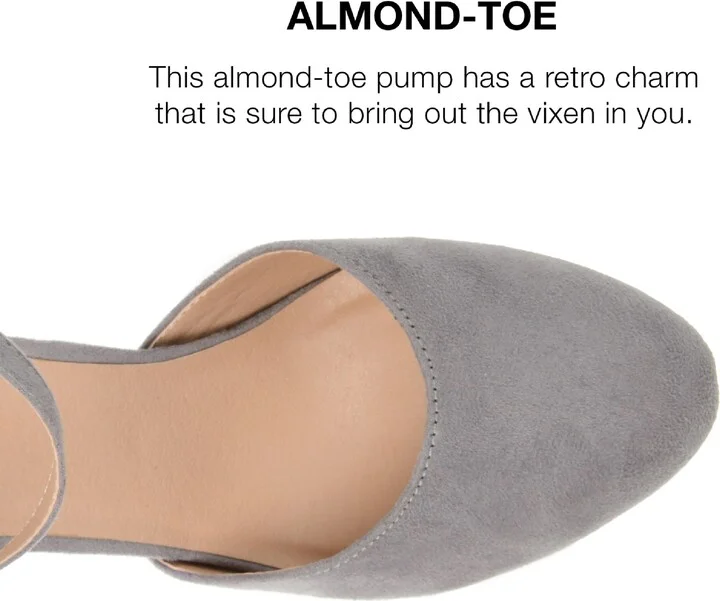 JOURNEE Roslynn Almond Toe Pump - Image 8