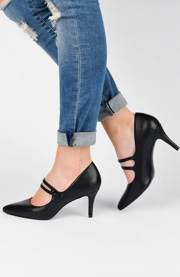 JOURNEE Sidney Pointed Mary Jane Pump - Image 8