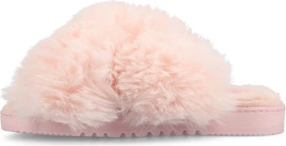 Journee Women' Skylah Soft Pluh Open Toe Cricro Strap Cuhioned Slipper, Black S(5-6) - Image 3