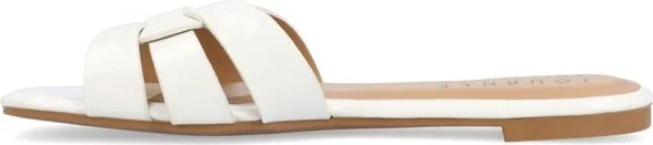Journee Women's Arrina Flat Sandals Blue - Image 5