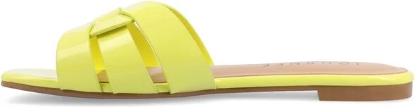 Journee Women's Arrina Flat Sandals Blue - Image 6