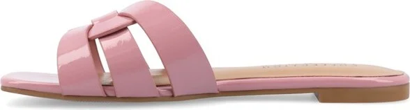 Journee Women's Arrina Flat Sandals Blue - Image 9