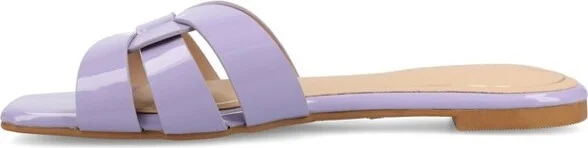 Journee Women's Arrina Flat Sandals Blue - Image 11