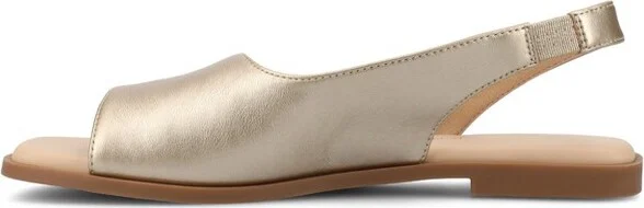 Journee Women's Brinsley Medium and Wide Width Flat Sandals, Black PU - Image 5