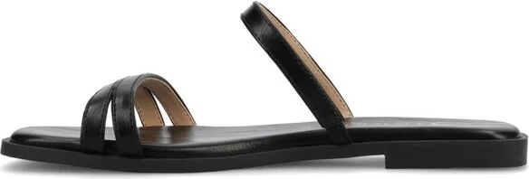 Journee Women's Brisa Flat Sandals, Denim - Image 4