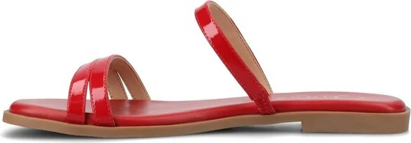 Journee Women's Brisa Flat Sandals, Denim - Image 6