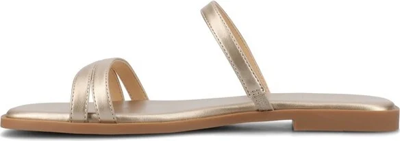 Journee Women's Brisa Flat Sandals, Denim - Image 8