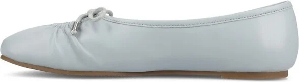 Journee Women's Callee Medium and Wide Width Ballet Dress Flats, Silver - Image 6