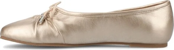 Journee Women's Callee Medium and Wide Width Ballet Dress Flats, Silver - Image 9