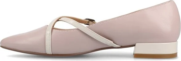 Journee Women's Camby Medium and Wide Width Dress Flats, Lilac 6W - Image 2