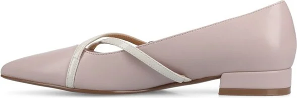 Journee Women's Camby Medium and Wide Width Dress Flats, Lilac 6W - Image 3
