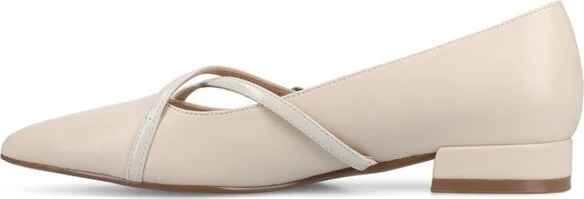 Journee Women's Camby Medium and Wide Width Dress Flats, Lilac 6W - Image 4