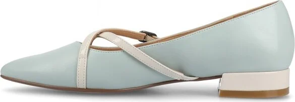 Journee Women's Camby Medium and Wide Width Dress Flats, Lilac 6W - Image 9