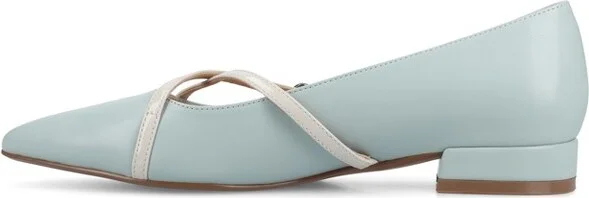 Journee Women's Camby Medium and Wide Width Dress Flats, Lilac 6W - Image 11
