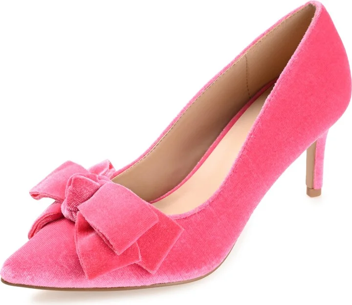 Journee Women's Crystol Evening Pumps Pink