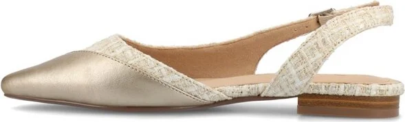 Journee Women's Daphnne Flats, Champagne - Image 6