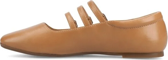 Journee Women's Darlin Medium and Wide Width Dress Flats, Tan - Image 2