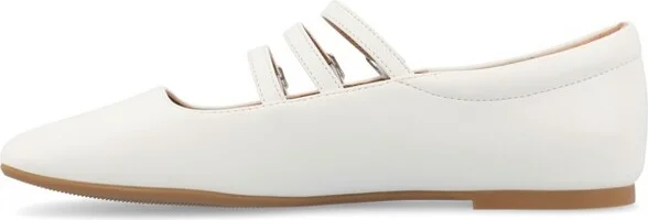 Journee Women's Darlin Medium and Wide Width Dress Flats, Tan - Image 8