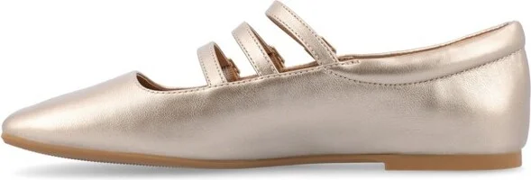 Journee Women's Darlin Medium and Wide Width Dress Flats, Tan - Image 9