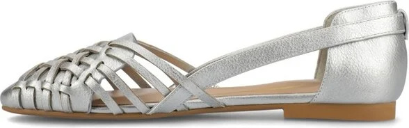 Journee Women's Ekko Medium and Wide Width Flat Sandals, Cognac - Image 3