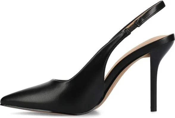 Journee Women's Elenney Medium and Wide Width Pumps, Snake/Brown 6W - Image 6