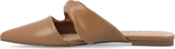 Journee Women's Enniss Mule Flats, Champagne - Image 6