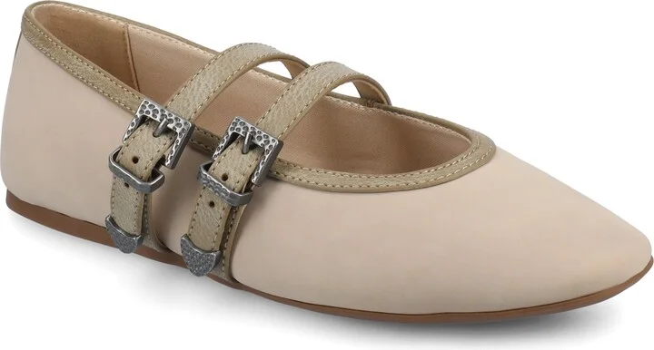 Journee Womens Florene Casual Mary Jane Flats