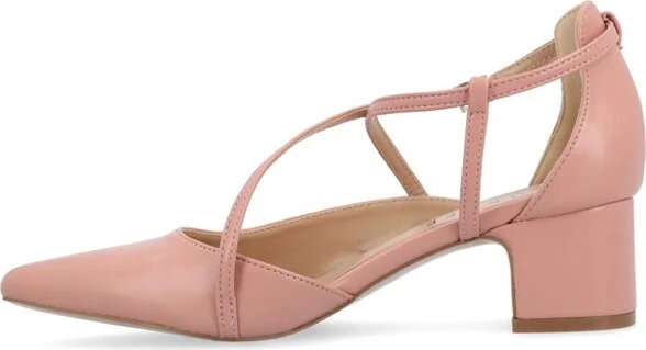 Journee Women's Galvinn Medium and Wide Width Pumps, Lilac 8W - Image 6
