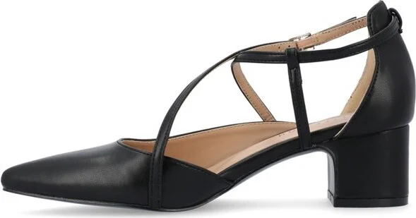 Journee Women's Galvinn Medium and Wide Width Pumps, Lilac 8W - Image 10
