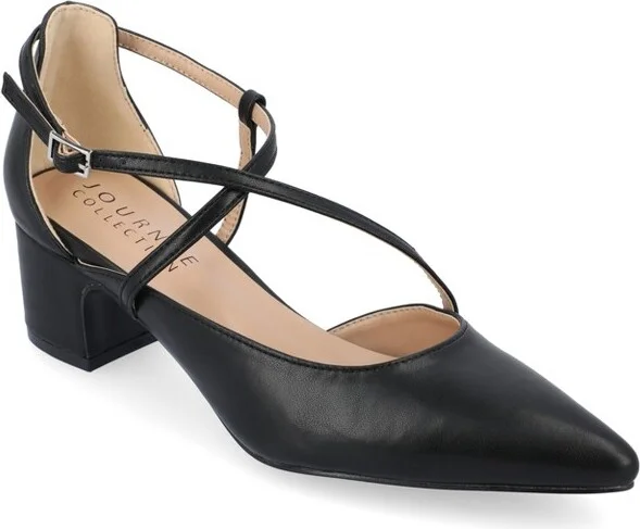 Journee Women's Galvinn Medium and Wide Width Pumps, Lilac 8W