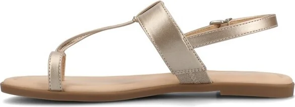 Journee Women's Gerra Flat Sandals, Champagne - Image 2