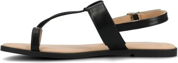 Journee Women's Gerra Flat Sandals, Champagne - Image 6