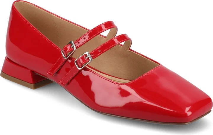 Journee Women's Gredah, Mary Jane Medium and Wide Width Dress Flats