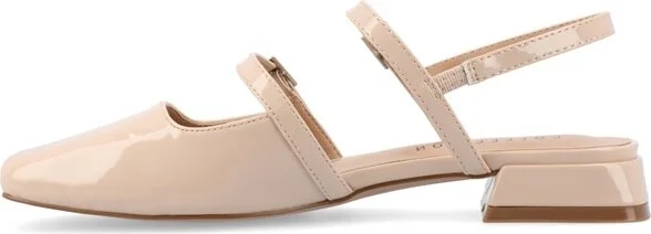 Journee Women's Gretchenn Flats, Beige - Image 2