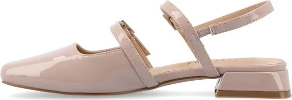 Journee Women's Gretchenn Flats, Beige - Image 9