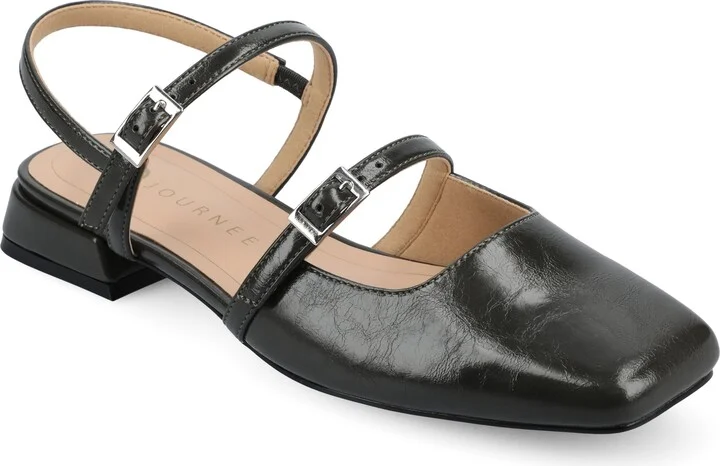 Journee Womens Gretchenn Wide Width Flats